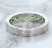 Load image into Gallery viewer, 1.28ctw Round Demantoid Garnet Ring in 18K White Gold