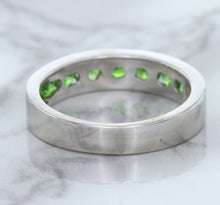 Load image into Gallery viewer, 1.28ctw Round Demantoid Garnet Ring in 18K White Gold