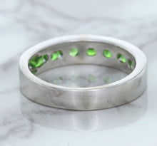 Load image into Gallery viewer, 1.28ctw Round Demantoid Garnet Ring in 18K White Gold