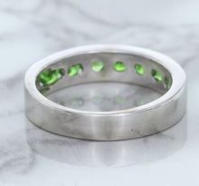 Load image into Gallery viewer, 1.28ctw Round Demantoid Garnet Ring in 18K White Gold