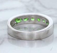 Load image into Gallery viewer, 1.28ctw Round Demantoid Garnet Ring in 18K White Gold