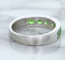 Load image into Gallery viewer, 1.28ctw Round Demantoid Garnet Ring in 18K White Gold