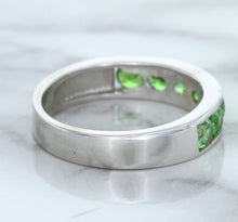 Load image into Gallery viewer, 1.28ctw Round Demantoid Garnet Ring in 18K White Gold
