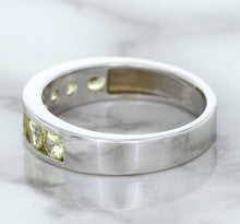 Load image into Gallery viewer, 1.18ctw Round Yellow Sapphire Ring in 18K White Gold