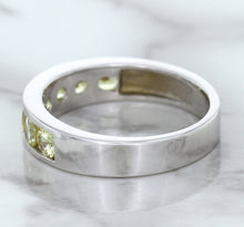 Load image into Gallery viewer, 1.18ctw Round Yellow Sapphire Ring in 18K White Gold