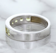 Load image into Gallery viewer, 1.18ctw Round Yellow Sapphire Ring in 18K White Gold