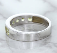 Load image into Gallery viewer, 1.18ctw Round Yellow Sapphire Ring in 18K White Gold