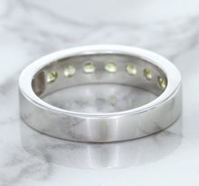 Load image into Gallery viewer, 1.18ctw Round Yellow Sapphire Ring in 18K White Gold