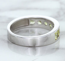 Load image into Gallery viewer, 1.18ctw Round Yellow Sapphire Ring in 18K White Gold