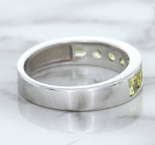 Load image into Gallery viewer, 1.18ctw Round Yellow Sapphire Ring in 18K White Gold