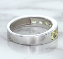 Load image into Gallery viewer, 1.18ctw Round Yellow Sapphire Ring in 18K White Gold