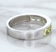 Load image into Gallery viewer, 1.18ctw Round Yellow Sapphire Ring in 18K White Gold