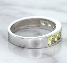 Load image into Gallery viewer, 1.18ctw Round Yellow Sapphire Ring in 18K White Gold