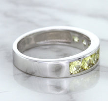Load image into Gallery viewer, 1.18ctw Round Yellow Sapphire Ring in 18K White Gold