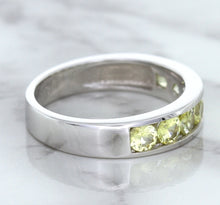 Load image into Gallery viewer, 1.18ctw Round Yellow Sapphire Ring in 18K White Gold