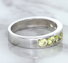 Load image into Gallery viewer, 1.18ctw Round Yellow Sapphire Ring in 18K White Gold