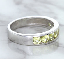 Load image into Gallery viewer, 1.18ctw Round Yellow Sapphire Ring in 18K White Gold