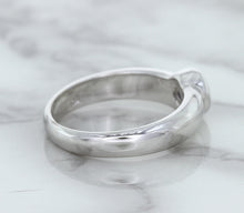 Load image into Gallery viewer, 0.74ct Round Blue Sapphire Ring in 14K White Gold