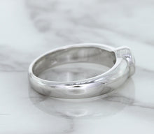 Load image into Gallery viewer, 0.74ct Round Blue Sapphire Ring in 14K White Gold