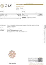 Load image into Gallery viewer, 4.99ctw Floral Padparadscha Ring with Diamond Accents in 18K Rose Gold