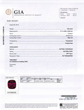 Load image into Gallery viewer, 2.00ct Cushion Ruby Ring with Double Diamond Halo in 18K White Gold