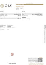 Load image into Gallery viewer, 1.23ct. Cushion Padparadscha Ring with Diamond Halo in 18K Rose Gold