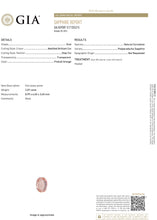 Load image into Gallery viewer, 2.07ct. Oval Padparadscha Ring with Sapphire and Diamond Halo in 18K Rose Gold