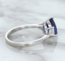 Load image into Gallery viewer, 1.80ct. Pear Blue Sapphire Ring with Diamond Accents in 18K White Gold