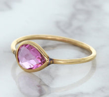 Load image into Gallery viewer, 1.09ct. Pear Pink Sapphire Ring in 14K Rose Gold