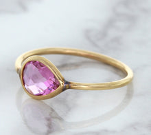 Load image into Gallery viewer, 1.09ct. Pear Pink Sapphire Ring in 14K Rose Gold
