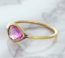 Load image into Gallery viewer, 1.09ct. Pear Pink Sapphire Ring in 14K Rose Gold