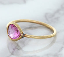 Load image into Gallery viewer, 1.09ct. Pear Pink Sapphire Ring in 14K Rose Gold