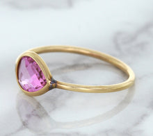 Load image into Gallery viewer, 1.09ct. Pear Pink Sapphire Ring in 14K Rose Gold