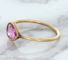 Load image into Gallery viewer, 1.09ct. Pear Pink Sapphire Ring in 14K Rose Gold
