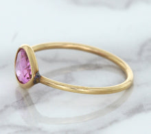 Load image into Gallery viewer, 1.09ct. Pear Pink Sapphire Ring in 14K Rose Gold