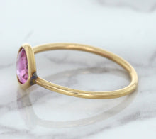 Load image into Gallery viewer, 1.09ct. Pear Pink Sapphire Ring in 14K Rose Gold