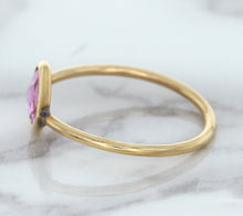 Load image into Gallery viewer, 1.09ct. Pear Pink Sapphire Ring in 14K Rose Gold