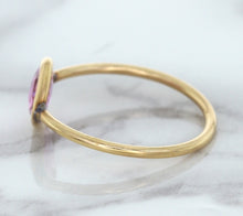 Load image into Gallery viewer, 1.09ct. Pear Pink Sapphire Ring in 14K Rose Gold