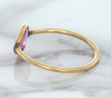 Load image into Gallery viewer, 1.09ct. Pear Pink Sapphire Ring in 14K Rose Gold