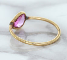 Load image into Gallery viewer, 1.09ct. Pear Pink Sapphire Ring in 14K Rose Gold