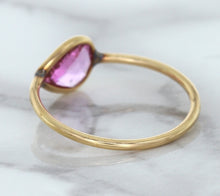 Load image into Gallery viewer, 1.09ct. Pear Pink Sapphire Ring in 14K Rose Gold