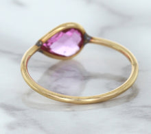 Load image into Gallery viewer, 1.09ct. Pear Pink Sapphire Ring in 14K Rose Gold