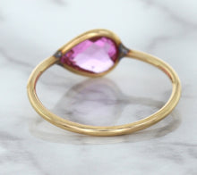 Load image into Gallery viewer, 1.09ct. Pear Pink Sapphire Ring in 14K Rose Gold