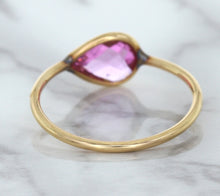Load image into Gallery viewer, 1.09ct. Pear Pink Sapphire Ring in 14K Rose Gold