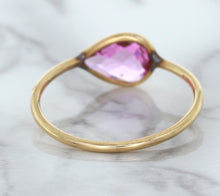 Load image into Gallery viewer, 1.09ct. Pear Pink Sapphire Ring in 14K Rose Gold