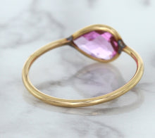 Load image into Gallery viewer, 1.09ct. Pear Pink Sapphire Ring in 14K Rose Gold