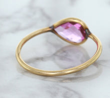 Load image into Gallery viewer, 1.09ct. Pear Pink Sapphire Ring in 14K Rose Gold