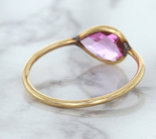 Load image into Gallery viewer, 1.09ct. Pear Pink Sapphire Ring in 14K Rose Gold