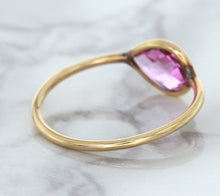 Load image into Gallery viewer, 1.09ct. Pear Pink Sapphire Ring in 14K Rose Gold