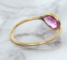 Load image into Gallery viewer, 1.09ct. Pear Pink Sapphire Ring in 14K Rose Gold